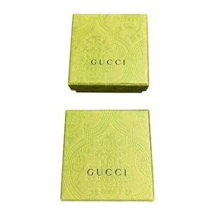 ❤️ Gucci Olive Green Embossed Boxes- Set of 2